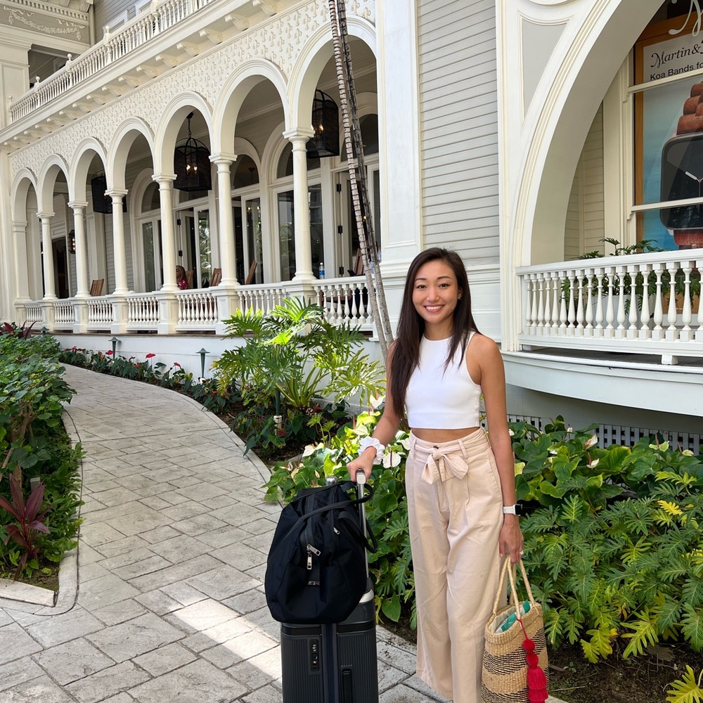 Billabong Cream Cropped Linen Pants